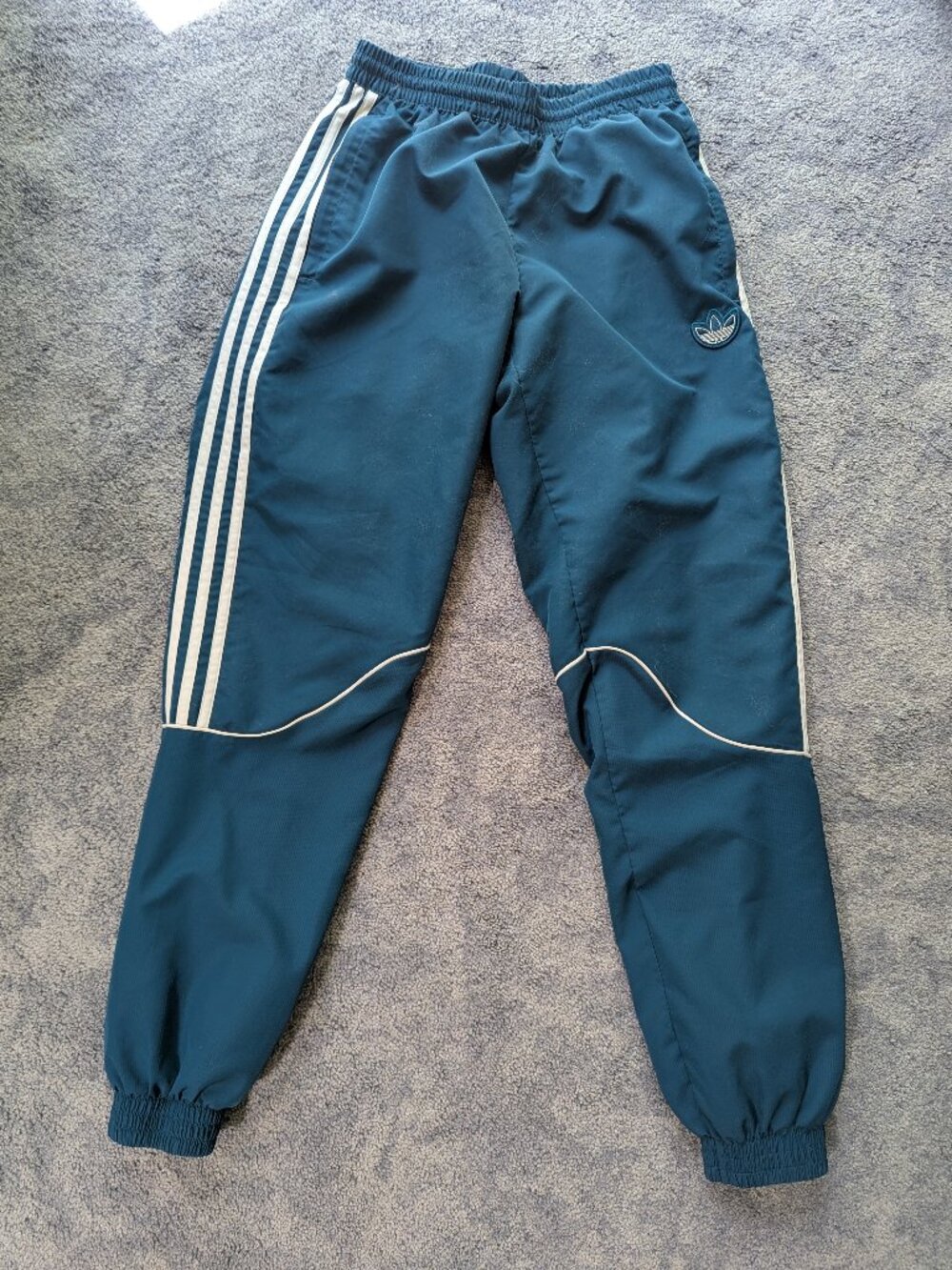 Adidas Mens teal trackpants Size S